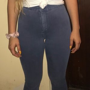 Topshop blue jeggings